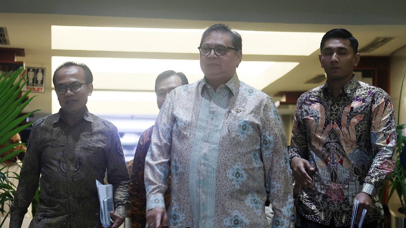 Konsultasi Risiko Korupsi Pembelian Energi AS dan Garuda, Airlangga Sambangi KPK!