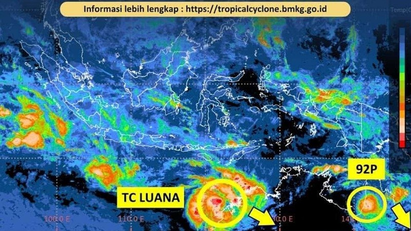 Siklon Tropis Luana  - Foto: Instagram/@infobmkg -