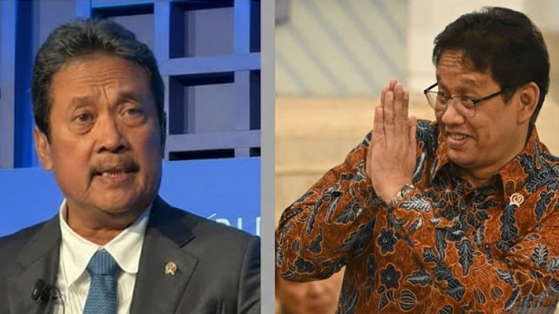 Kolase Menteri KKP Sakti Wahyu Trenggono dan Menkeu Purbaya Yudhi Sadewa - Repro -