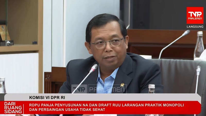 Anggota Komisi VI DPR RI Herman Khaeron - Tangkapan layar TV Parlemen -