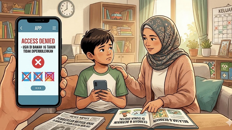 Batasi Medsos Anak, Indonesia Negara Pertama di Luar Kawasan Barat