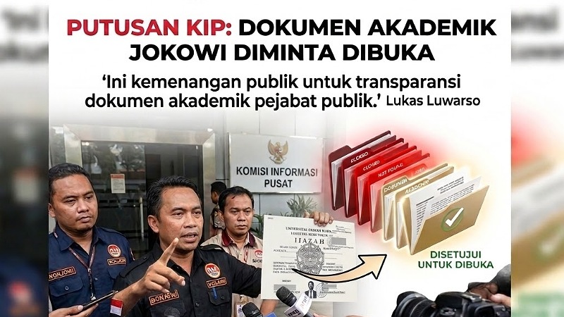 Bonjowi Sambut Putusan KIP: Dokumen Akademik Jokowi Diminta Dibuka