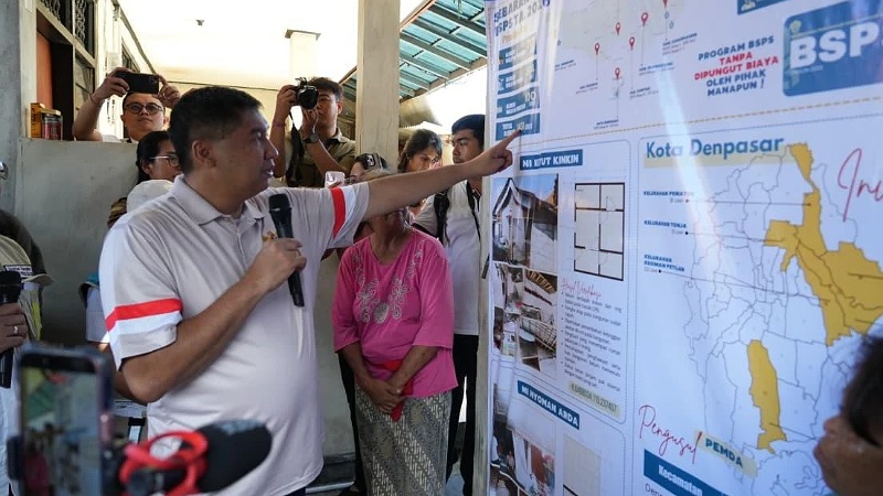 Menteri PKP Maruarar Sirait menyampaikan peningkatan bedah rumah di Bali - Foto: Humas Kemen PKP -