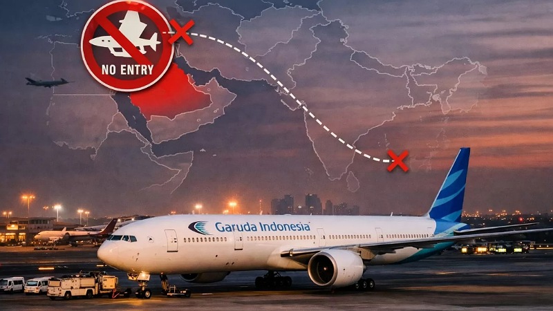Imbas Konflik Timur Tengah, Rute Internasional Indonesia Berantakan!