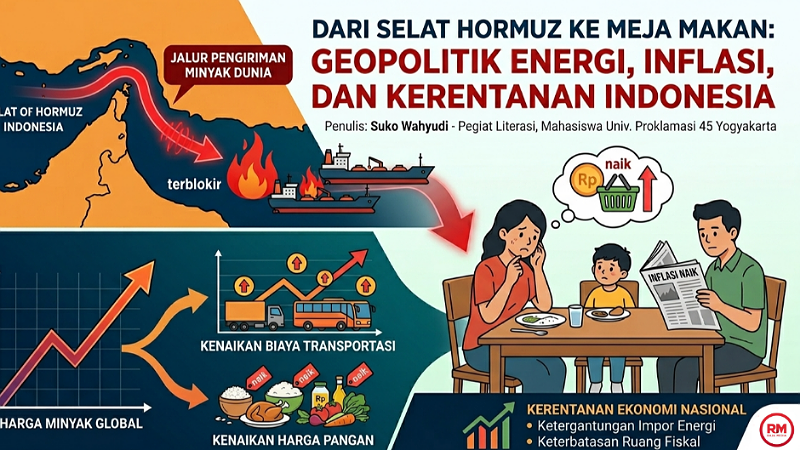 Dari Selat Hormuz ke Meja Makan: Geopolitik Energi, Inflasi, dan Kerentanan Indonesia