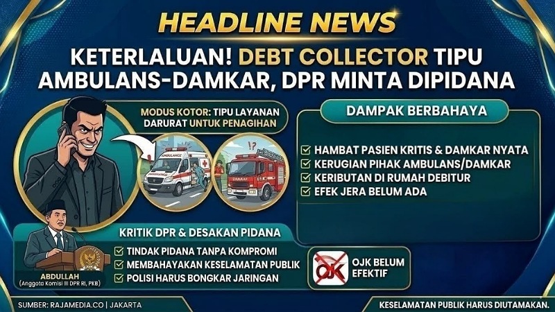 Keterlaluan! Debt Collector Tipu Ambulans-Damkar, DPR Minta Dipidana