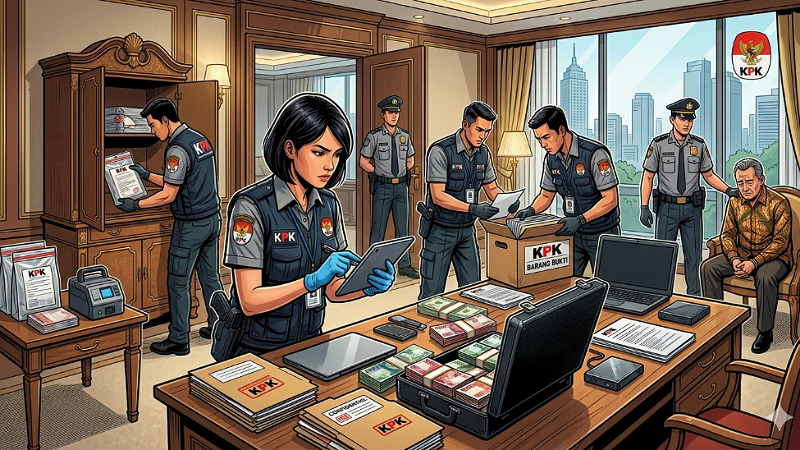 Foto ilustrasi penggeledahan oleh peyidik KKP -  AI/RMN -