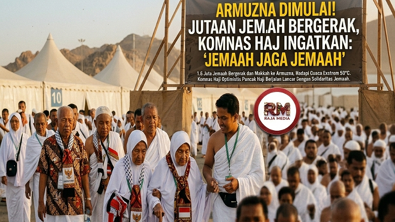 Armuzna Dimulai! Jutaan Jemaah Bergerak, Komnas Haji Ingatkan: “Jemaah Jaga Jemaah”