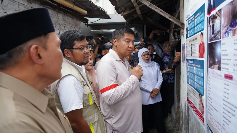 Peluncuran Program BSPS di Jawa Timur. Peluncuran dipusatkan di Kelurahan Wonokusumo, Kecamatan Semampir, Surabaya, Minggu (3/5/2026). - Foto: Dok Kemenneterian PKP -