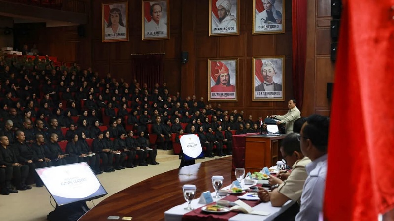 Preiden Prabowo Subianto membuka Presidential Future Leaders Program (PFLP) 2026 di Hambalang, Kabupaten Bogor, Jawa Barat, Minggu (24/5/2026) - Foto Setkab RI -