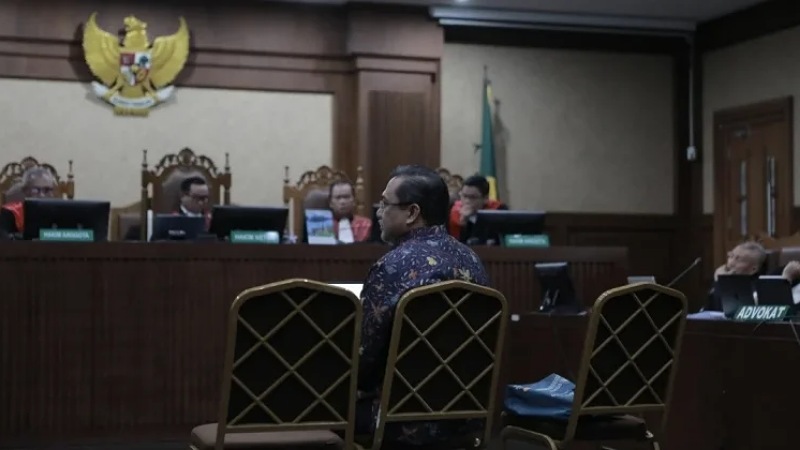 Mantan Ketua BPK, Agung Firman Sampurna, menjadi salah satu saksi ahli dalam sidang dugaan korupsi pengadaan Chromebook yang menjerat Nadiem Makarim, Rabu (6/5/2026) - Foto: Dok. RRI -