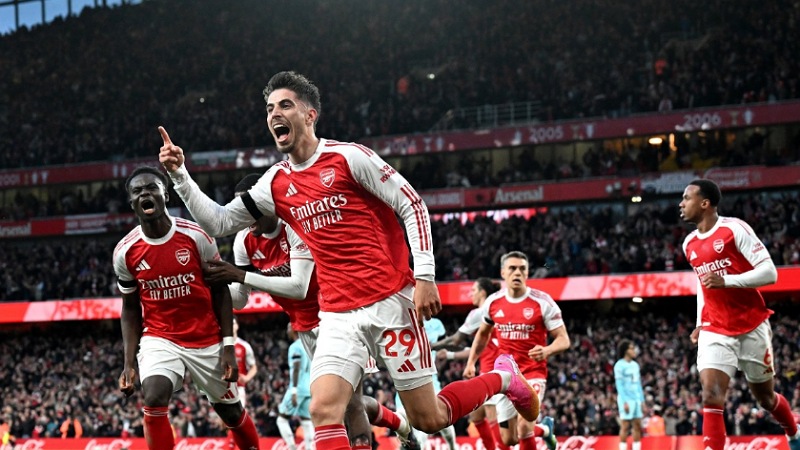 Havertz Bungkam Burnley, Arsenal Selangkah Lagi Juara Liga Inggris