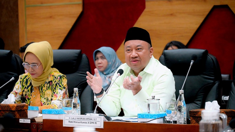 Wakil Ketua Komisi X DPR RI, Lalu Hadrian Irfani - Humas DPR -