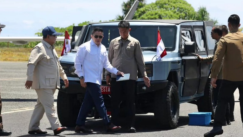 Prabowo Mendadak Berhenti di Pos TNI Miangas, Prajurit Perbatasan Tak Kuasa Haru