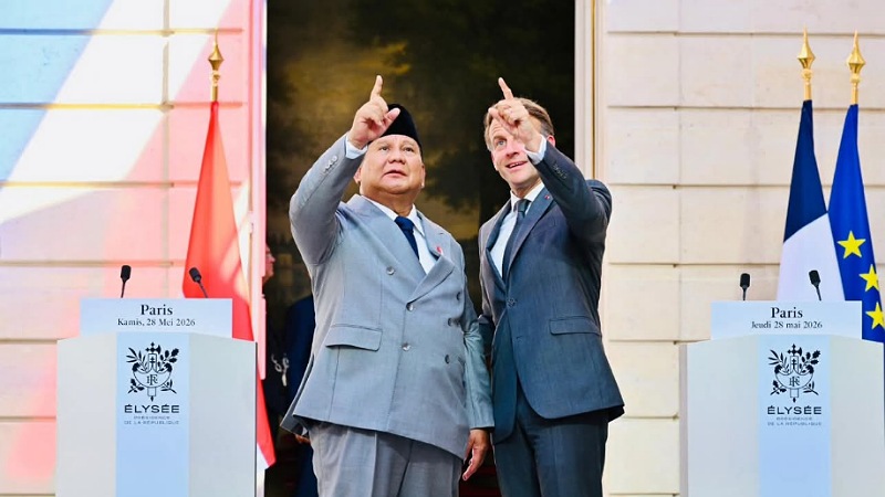Presiden RI Prabowo Subianto saat bertemu Presiden Prancis Emmanuel Macron di Istana Elysee, Paris, Kamis (28/5/2026) - Foto: Dok Setkab RI -