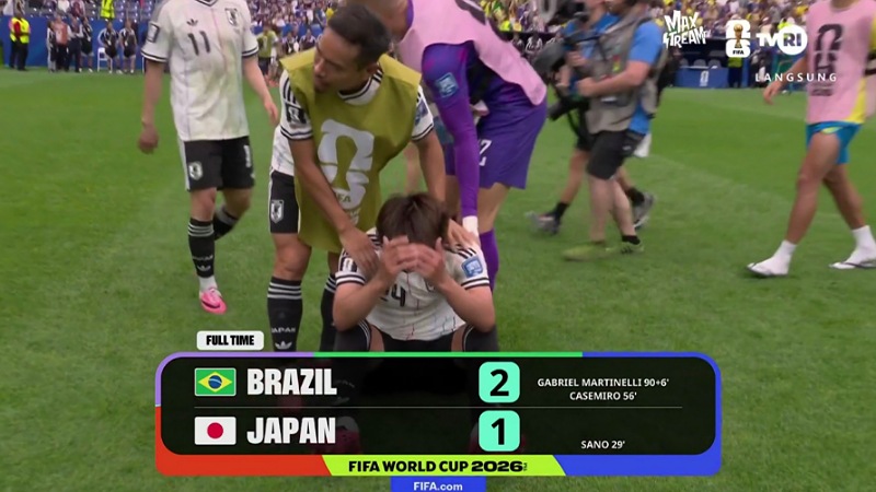 Brasil Selamat dari Kejutan! Gol Martinelli di Injury Time Hancurkan Mimpi Jepang