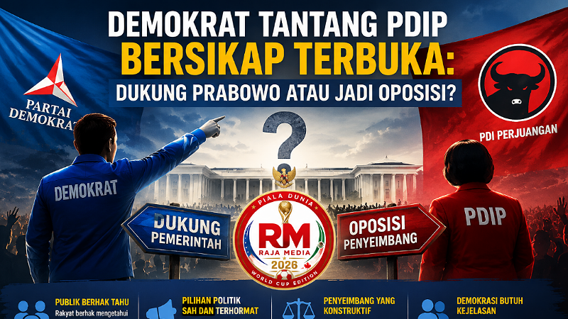 Demokrat Tantang PDIP Bersikap Terbuka: Dukung Prabowo atau Jadi Oposisi?