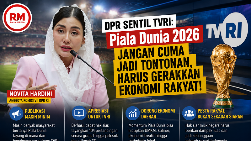 DPR Sentil TVRI: Jangan Sampai Piala Dunia 2026 Sepi Gaung!