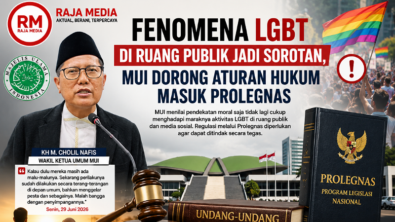 Fenomena LGBT di Ruang Publik Jadi Sorotan, MUI Dorong Aturan Hukum Masuk Prolegnas