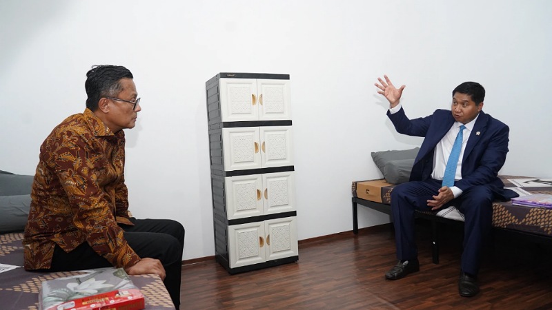 Menteri PKP Maruarar Sirait saat meninjaukesiapan Hunian Senen di Jalan Kramat Raya, Senen, Jakarta Pusat, Selasa (9/6/2026) - Foto: Kementerian PKP -