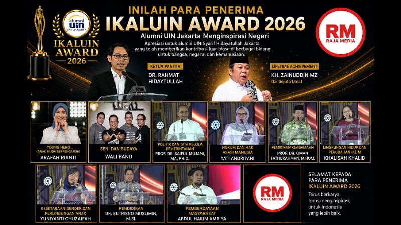 Inilah Para Penerima IKALUIN Award 2026, dari Aktivis Lingkungan hingga Dai Sejuta Umat