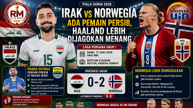 Norwegia Dijagokan Menang Atasi Irak, Pemain Persib Siap Jadi Tembok Halland!