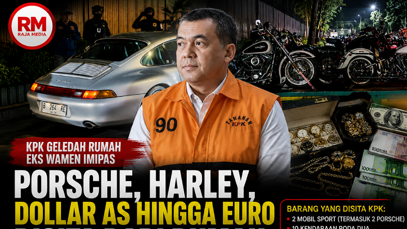 KPK Sapu Rumah Silmy Karim! Porsche, Harley, Valas hingga Perhiasan Disita