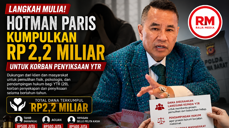 Langkah Mulia! Hotman Paris Kumpulkan Rp2,2 Miliar untuk Korban Penyiksaan YTR