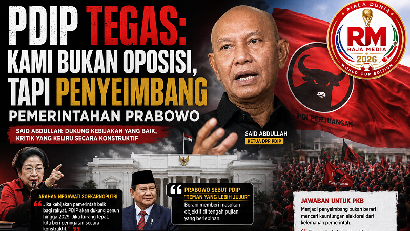 PDIP Tegas: Kami Bukan Oposisi, Tapi Penyeimbang Pemerintahan Prabowo