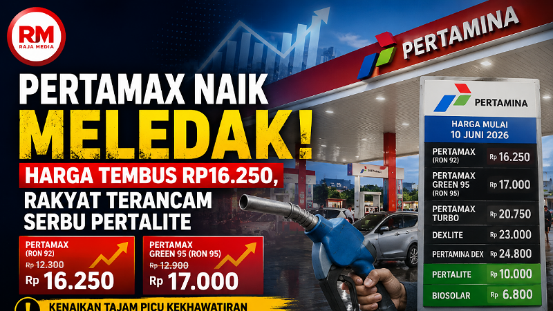 PERTAMAX NAIK MELEDAK! Harga Tembus Rp16.250, Rakyat Terancam Serbu Pertalite