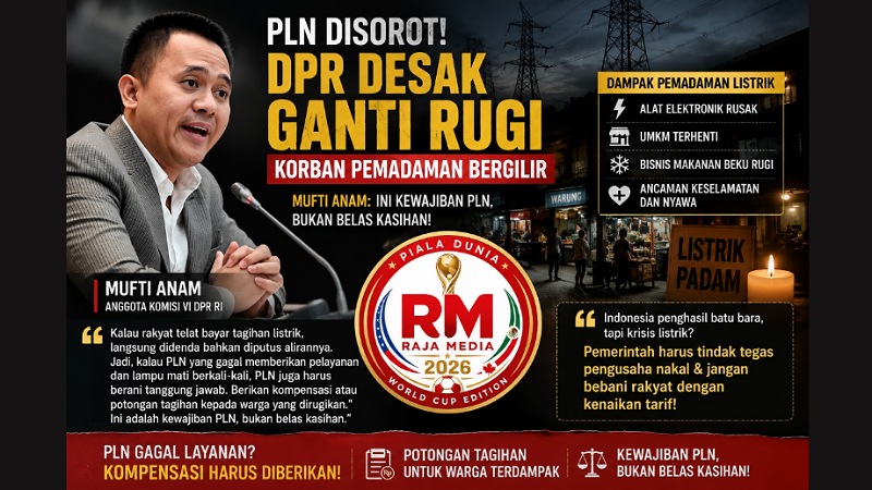 PLN Disorot! DPR Desak Ganti Rugi Korban Pemadaman Bergilir