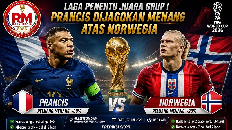 Prancis Dijagokan Kunci Status Juara Grup I, Norwegia Siap Beri Kejutan