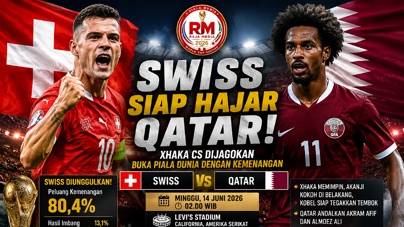 Prediksi Group B Piala Dunia: Swiss Vs Qatar! Xhaka Cs Dijagokan Menang