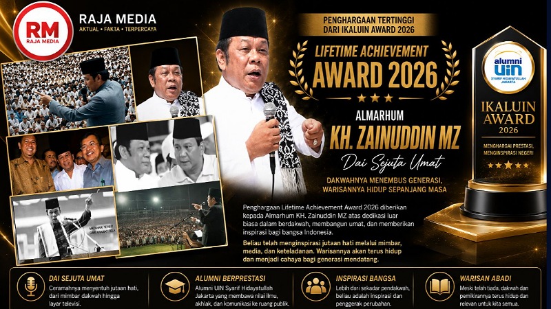 Sang Dai Tetap Hidup, Lifetime Achievement Award untuk Almarhum KH Zainuddin MZ