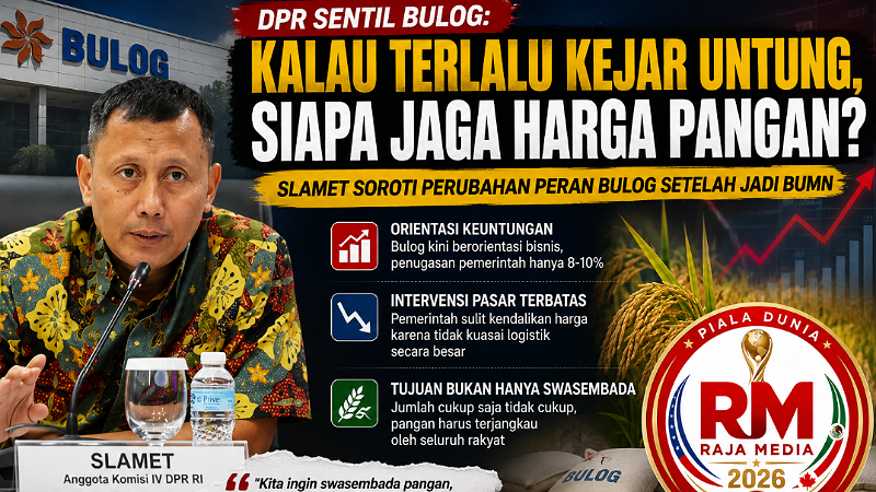 Slamet Sentil Bulog: Kalau Terlalu Kejar Untung, Siapa Jaga Harga Pangan?