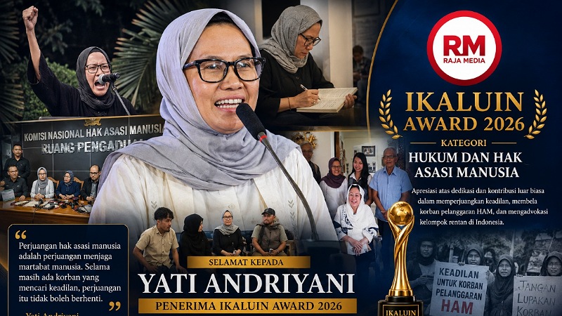 Tak Pernah Lelah Mengawal Keadilan, Yati Andriyani Raih IKALUIN Award 2026