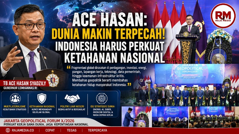 Ace Hasan: Dunia Makin Terpecah! Indonesia Harus Perkuat Ketahanan Nasional
