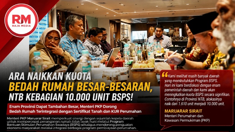 Menteri PKP Maruarar Sirait saat menerima audiensi sejumlah kepala daerah di Ruang Menteri PKP, Wisma Mandiri, Jakarta, Selasa (30/6/2026). - RMN -