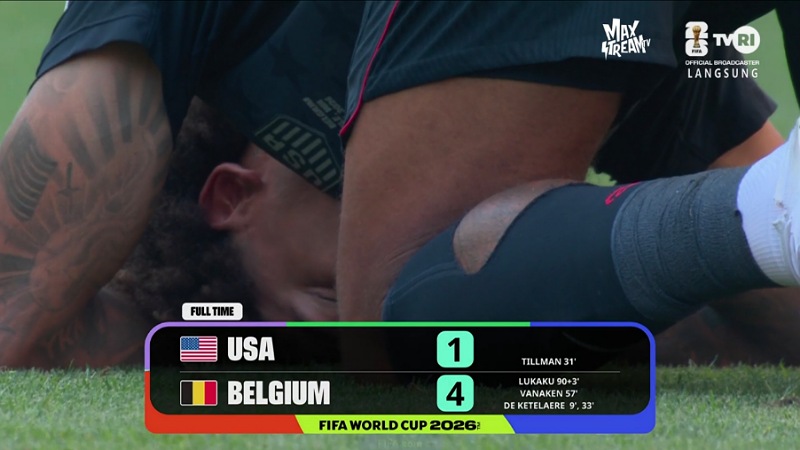 Belgia Cukur Amerika 4-1, Tantang Spanyol di Perempat Final