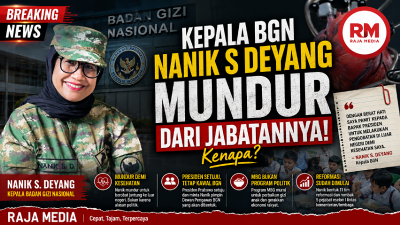 Kepala BGN Nanik S Deyang mundur dari jabatannya - RMN -