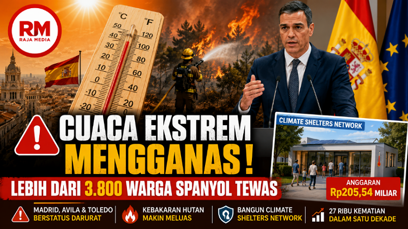 Cuaca Ekstrem Mengganas! Lebih dari 3.800 Warga Spanyol Tewas