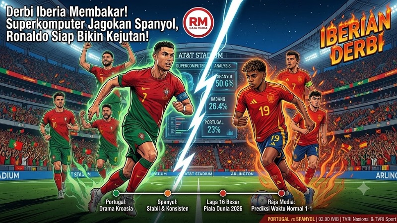 Derbi Iberia Membakar! Superkomputer Jagokan Spanyol, Ronaldo Siap Bikin Kejutan!