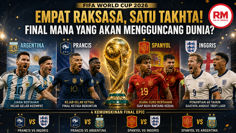 Empat Raksasa, Satu Takhta! Final Mana yang Akan Mengguncang Dunia?