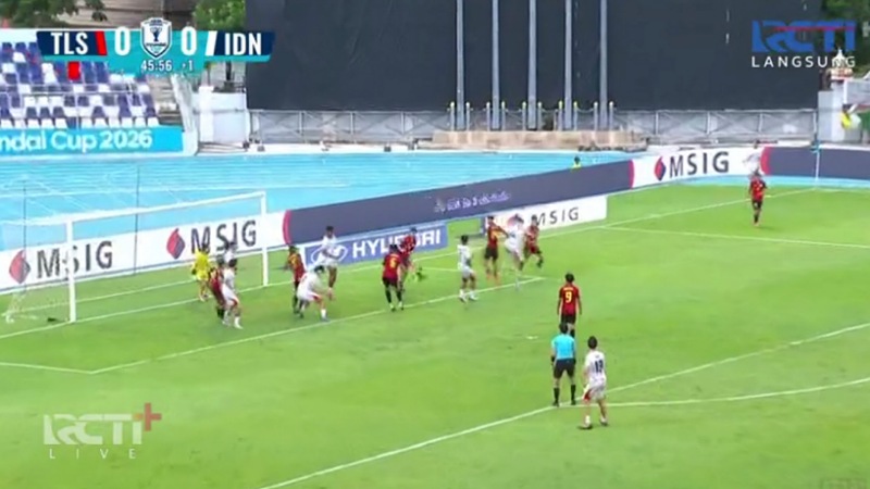 Garuda Buntu! Timor Leste Main 10 Orang, Babak Pertama Tetap 0-0