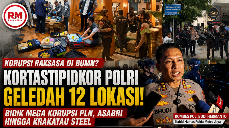 Foto ilustrasi penggeledahan Kortastipidkor Polri bersama Polda Metro Jaya - RMN -