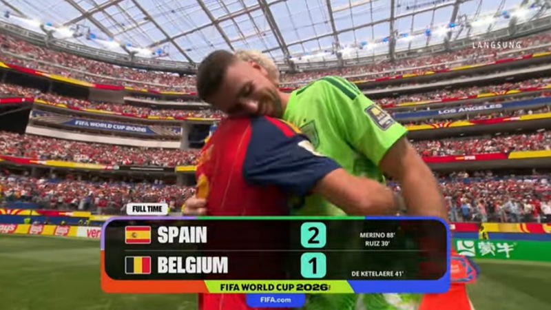 Merino Pahlawan Lagi! Spanyol Singkirkan Belgia di Menit Akhir, Tantang Prancis di Semifinal