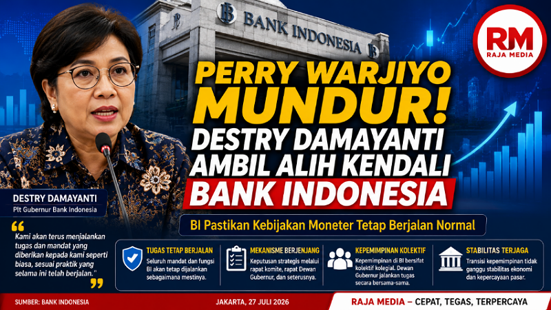 Perry Warjiyo Mundur! Destry Damayanti Ambil Alih Kendali Bank Indonesia