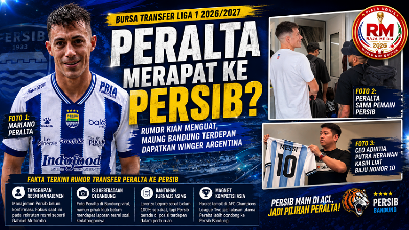 Persib Tikung Persija? Mariano Peralta Disebut Makin Dekat ke Bandung