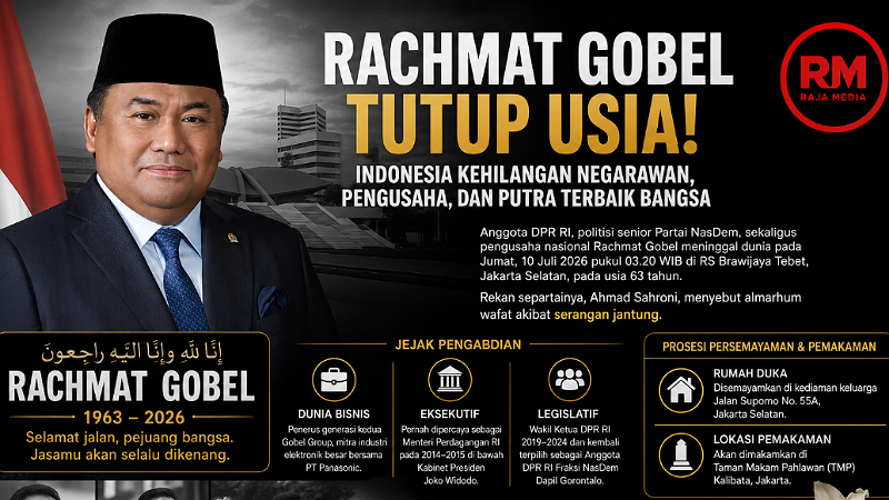 Rachmat Gobel Tutup Usia! Indonesia Kehilangan Negarawan, Pengusaha, dan Putra Terbaik Bangsa