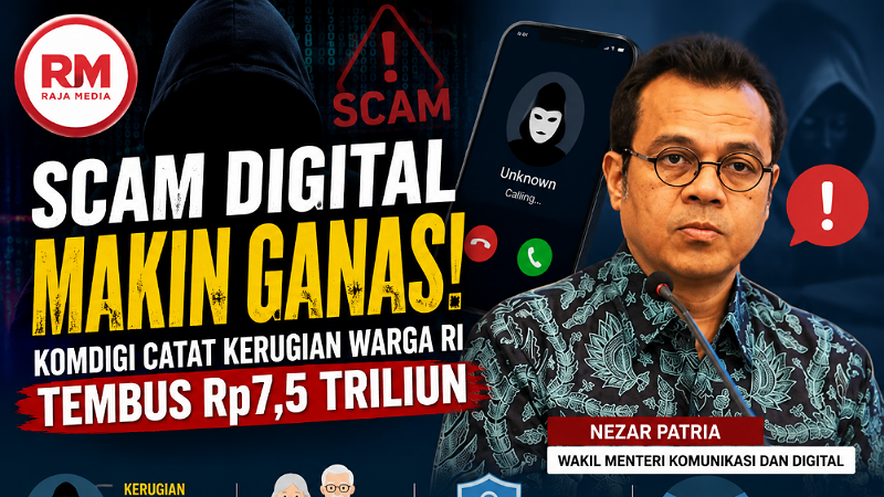 Scam Digital Makin Ganas! Komdigi Catat Kerugian Warga RI Tembus Rp7,5 Triliun